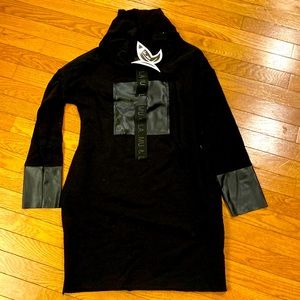 Black sweatshirt dress